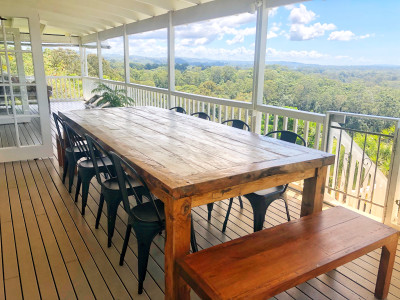 Yoga Retreat Balcony Dining Room