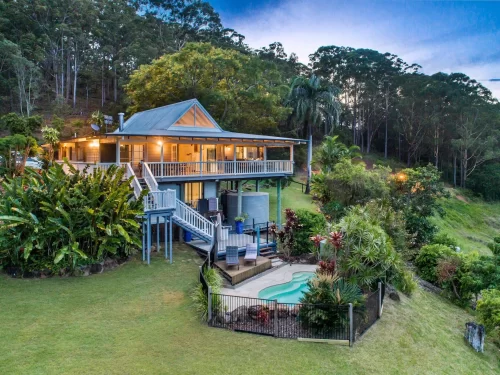 Yoga Retreat Main House view with Swimming Pool