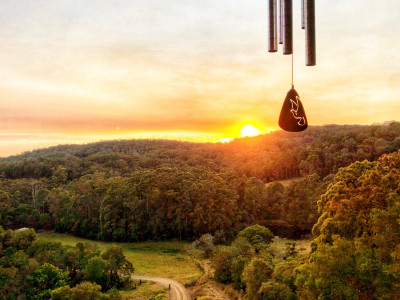 Yoga Retreat Outside view at Sunrise